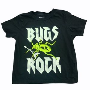 The Children’s Place Bugs Rock Black T Shirt 18-24